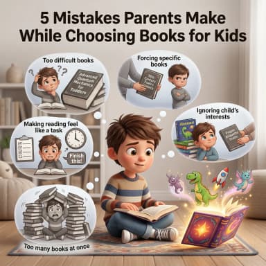 5 Mistakes Parents Make While Choosing Books for Kids
